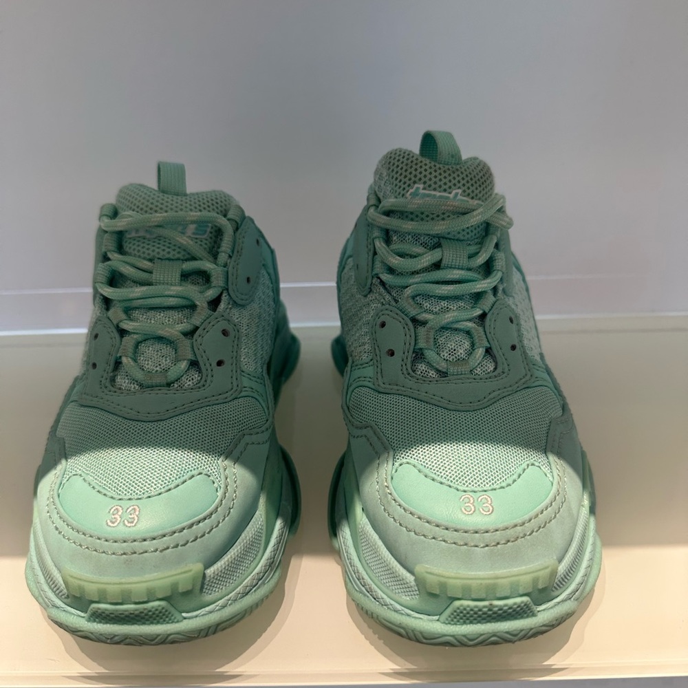 Kids Mint Green Sneakers